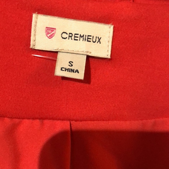 Cremieux Orange Knit Blazer- small - Picture 3 of 5